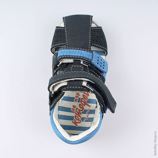 122090-23 Сандалии для мальчики светло-синий фото №4