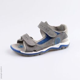 622051-21 Сандалии для мальчики сер-син