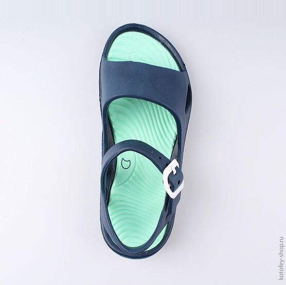 725033-01 Пляжная обувь для девочки светло-синий фото №4