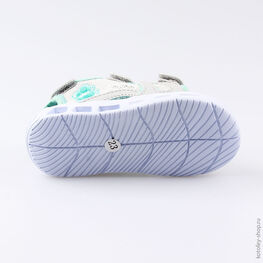 124002-11 Пляжная обувь с LED-подсветкой для девочки сер-бир фото №3