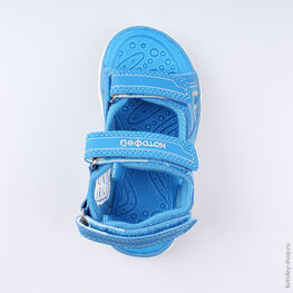 324025-12 Пляжная обувь с LED-подсветкой для мальчики син-гол фото №4