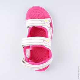 524049-13 Пляжная обувь с LED-подсветкой для девочки бел-фук фото №4