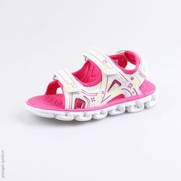 524049-13 Пляжная обувь с LED-подсветкой для девочки бел-фук