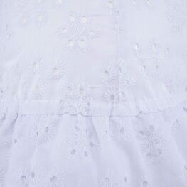 07811970-40 Панама ажурная белая для девочки белый фото №3