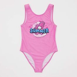 07852085-40 Купальник слитный для девочки Жемчужина для девочки розовый