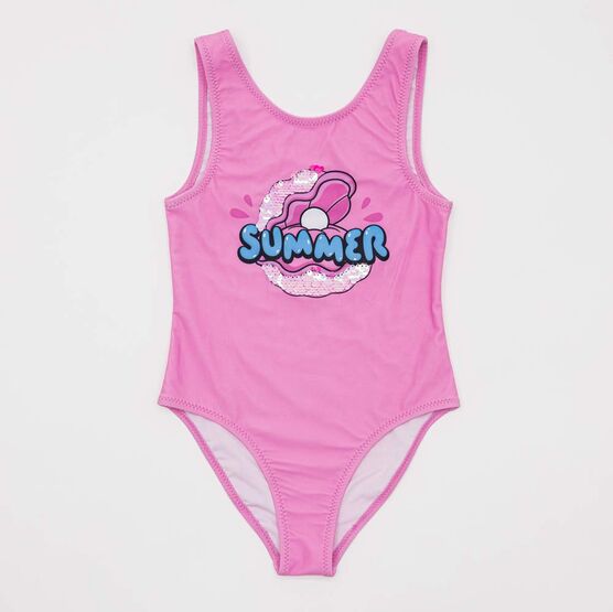 07852085-40 Купальник слитный для девочки Жемчужина для девочки розовый