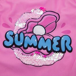 07852085-40 Купальник слитный для девочки Жемчужина для девочки розовый фото №4