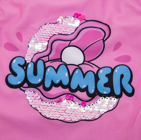 07852085-40 Купальник слитный для девочки Жемчужина для девочки розовый фото №4