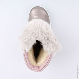 262068-41 Зимние сапожки для девочки для девочки срб-роз фото №4