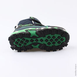 454990-42 Мембранные ботинки с LED-подсветкой для мальчики син-зел фото №3