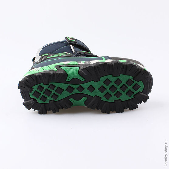 454990-42 Мембранные ботинки с LED-подсветкой для мальчики син-зел фото №3