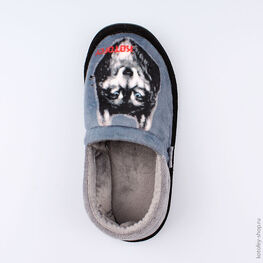 431107-12 Тапочки для мальчики серый фото №4