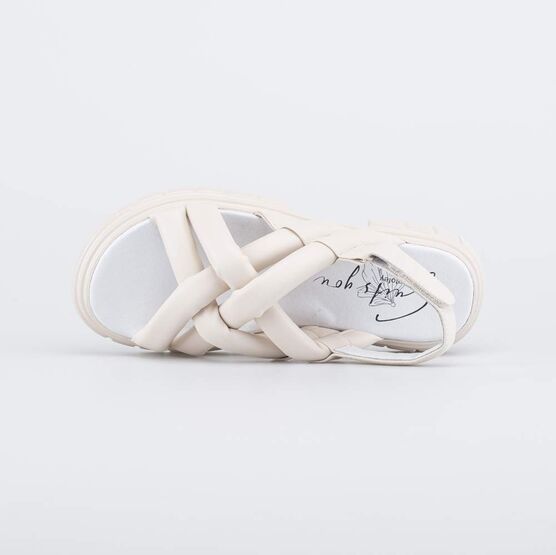 723030-21 Сандалии для девочки для девочки бежевый фото №4