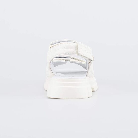 723031-22 Бежевые сандалии на липучках для девочки-подростка для девочки бежевый фото №5