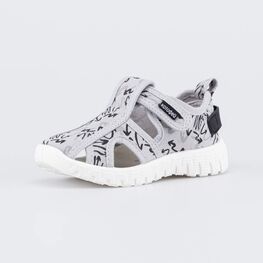 221198-12 Текстильная обувь для детей Граффити для мальчики серый,черный