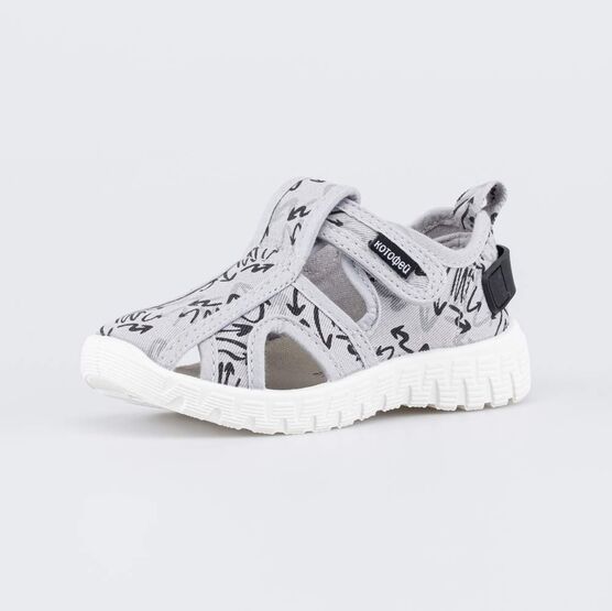 221198-12 Текстильная обувь для детей Граффити для мальчики серый,черный