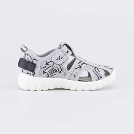 221198-12 Текстильная обувь для детей Граффити для мальчики серый,черный фото №2