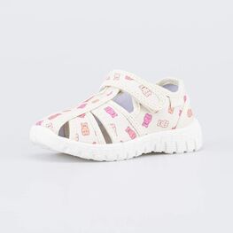 221199-11 Текстильная обувь для детей Мармеладные мишки для девочки бежевый,розовый