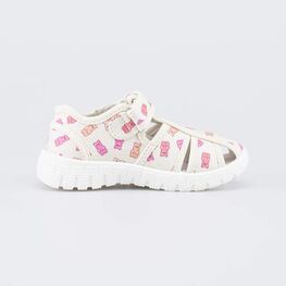 221199-11 Текстильная обувь для детей Мармеладные мишки для девочки бежевый,розовый фото №2