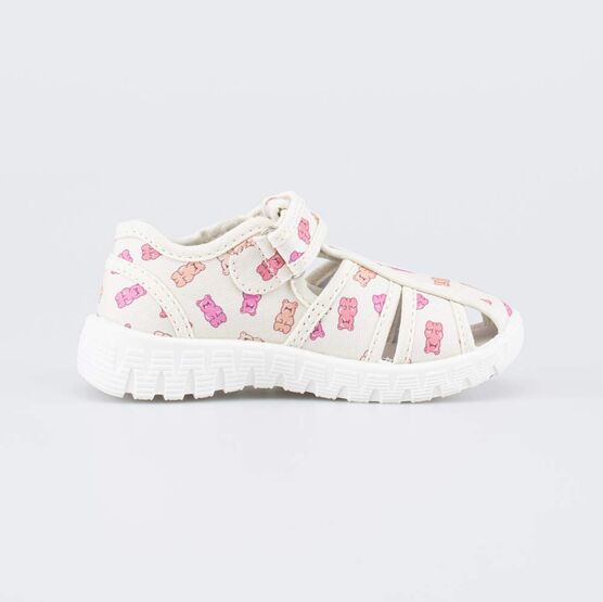 221199-11 Текстильная обувь для детей Мармеладные мишки для девочки бежевый,розовый фото №2