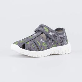 221202-11 Текстильная обувь для детей Джойстик для мальчики серый