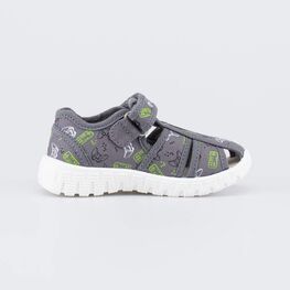 221202-11 Текстильная обувь для детей Джойстик для мальчики серый фото №2
