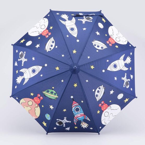 03707198-40 Детский зонт-трость Космические Открытия для мальчики синий фото №2