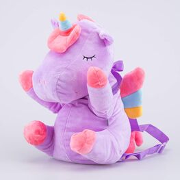 02810311-40 Плюшевый рюкзак-игрушка Аликорн для девочки фиолетовый + розовый фото №2