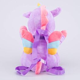 02810311-40 Плюшевый рюкзак-игрушка Аликорн для девочки фиолетовый + розовый фото №3