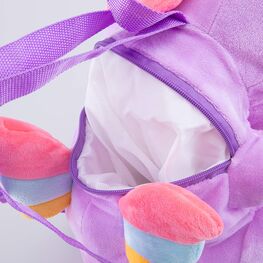 02810311-40 Плюшевый рюкзак-игрушка Аликорн для девочки фиолетовый + розовый фото №4