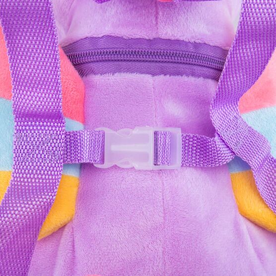 02810311-40 Плюшевый рюкзак-игрушка Аликорн для девочки фиолетовый + розовый фото №5