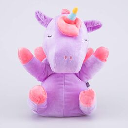02810311-40 Плюшевый рюкзак-игрушка Аликорн для девочки фиолетовый + розовый