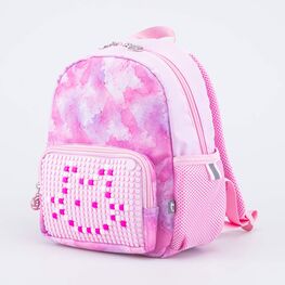 02810305-40 Рюкзак детский со сменным декором Розовая Мозаика для девочки розовый фото №2