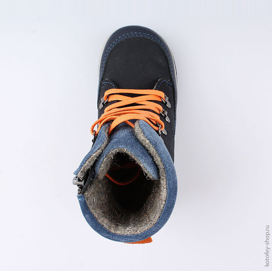 352107-38 Ботинки для мальчики светло-синий фото №4