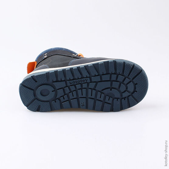 352107-38 Ботинки для мальчики светло-синий фото №3