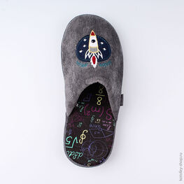 531064-11 Тапочки для мальчики серый фото №4