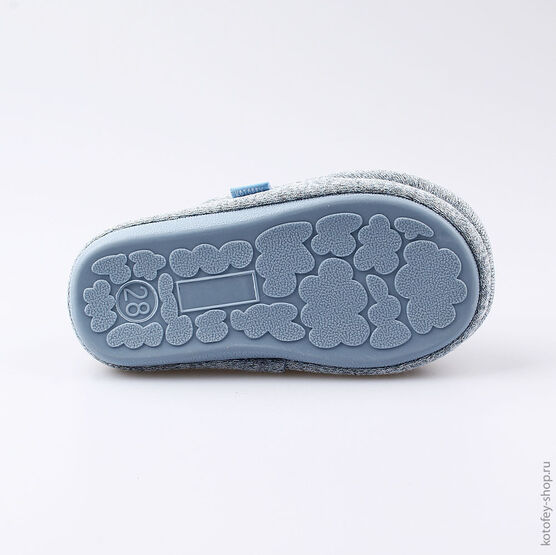 331102-12 Тапочки для девочки голубой фото №3