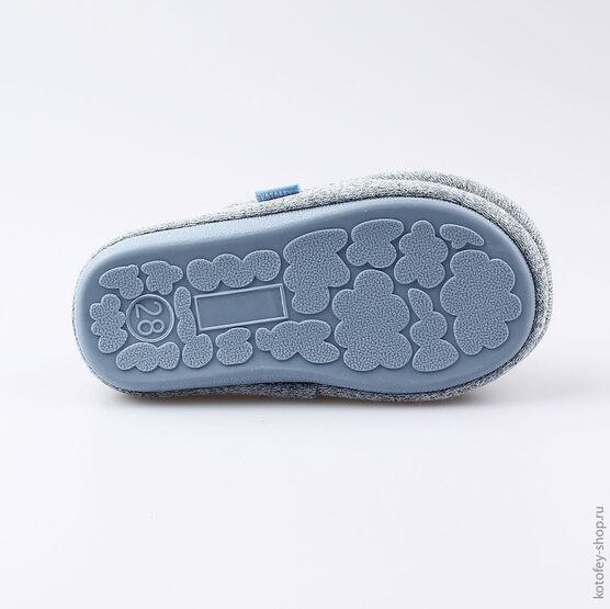331102-12 Тапочки для девочки голубой фото №4