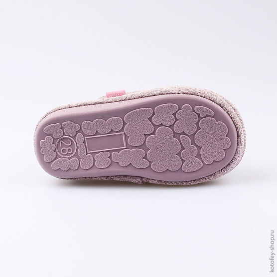 331102-11 Тапочки для девочки розовый фото №3