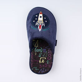 531064-12 Тапочки для мальчики светло-синий фото №4