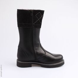 662130-53 Сапожки для девочки черный фото №2