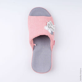 731054-12 Тапочки для девочки розовый фото №4