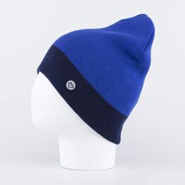 07711689-40 Шапка детская двухслойная синий для мальчики синий фото №2