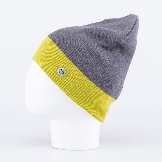 07711690-40 Шапка детская двухслойная сер-зел для мальчики сер-зел фото №2