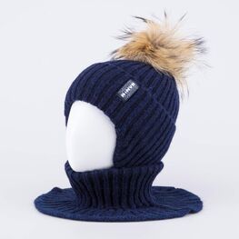 07711563-41 Шапка и снуд темно-синий для мальчики темно-синий