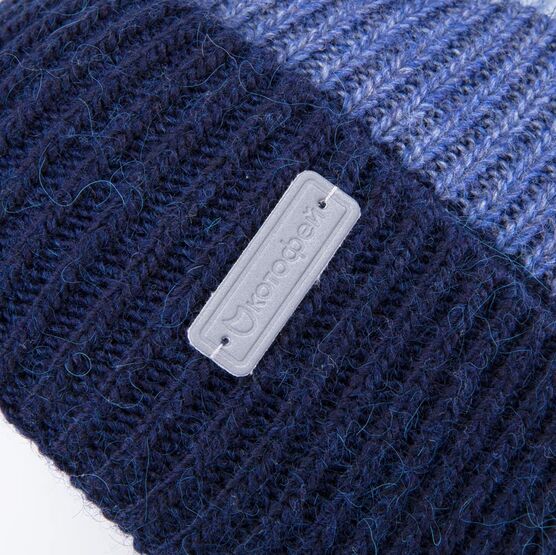 07711565-40 Шапка и снуд для мальчики темно-синий фото №3