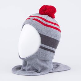 07711574-40 Детская шапка-шлем серый для мальчики серый