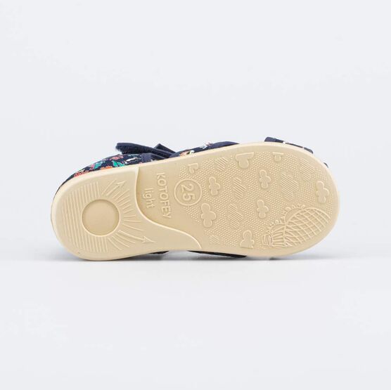 121061-71 Текстильные сандали для малышей для мальчики синий фото №3