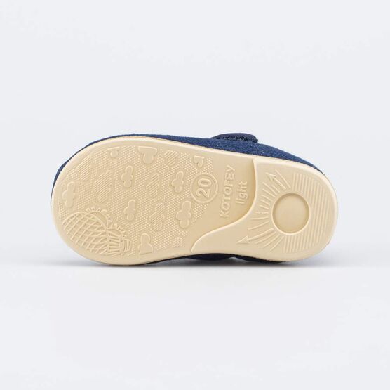 131201-11 Текстильная обувь Веселый тигренок для мальчики синий фото №3