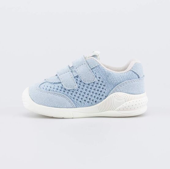 044011-12 Голубые текстильные кроссовки для мальчики голубой фото №2